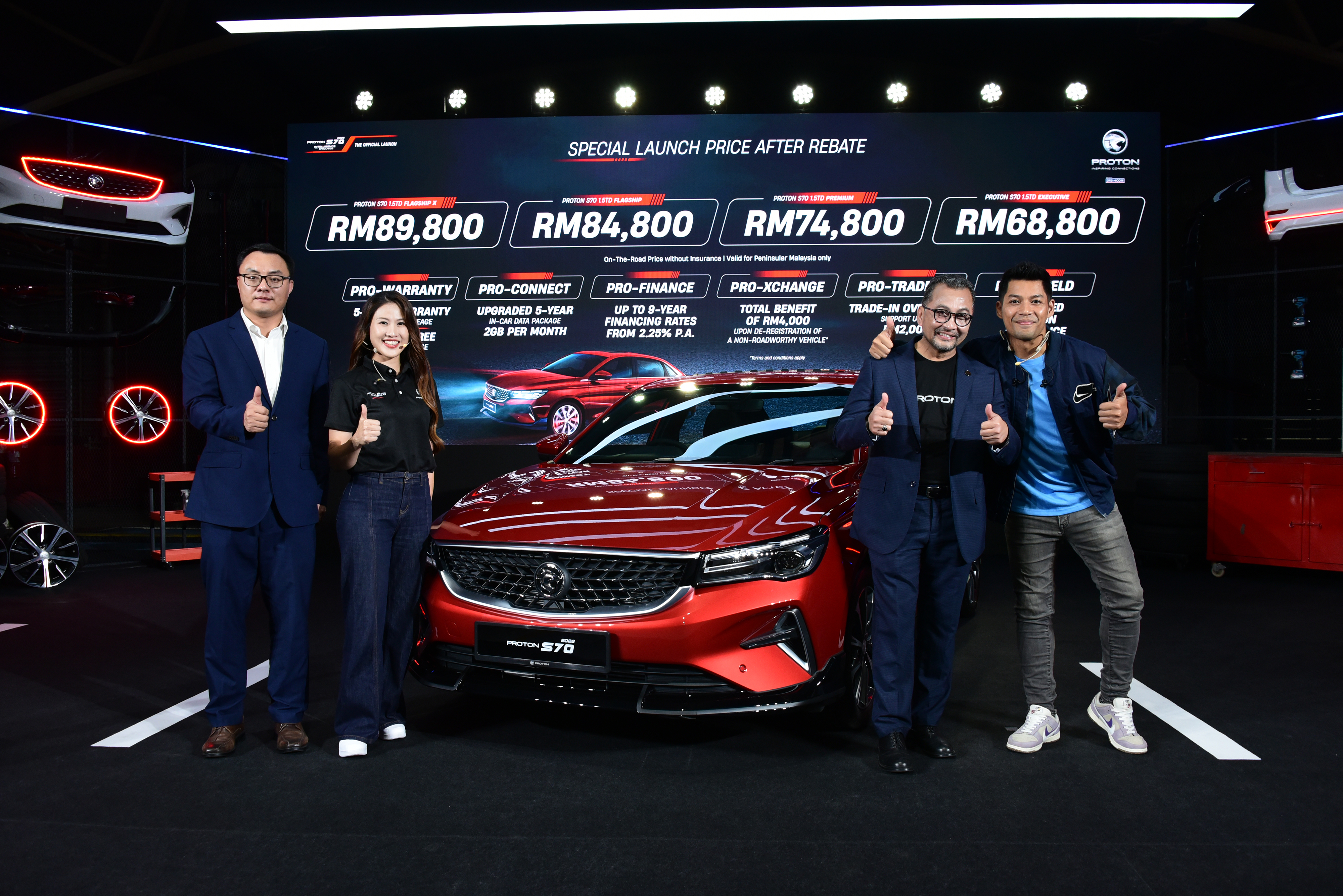 2026 PROTON S70 LAUNCH GROUP PHOTO
