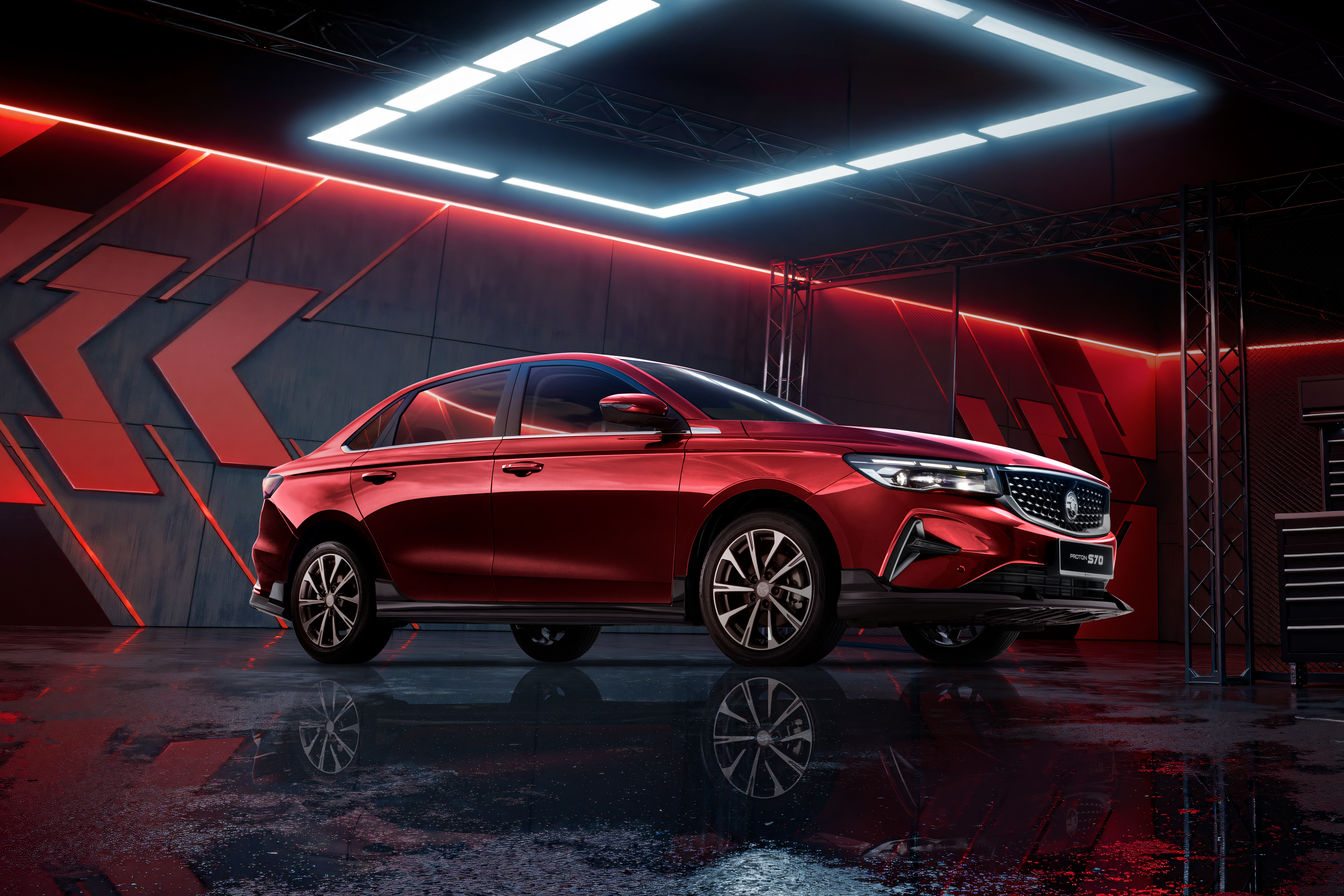 2026 PROTON S70 LAUNCH Red Garage