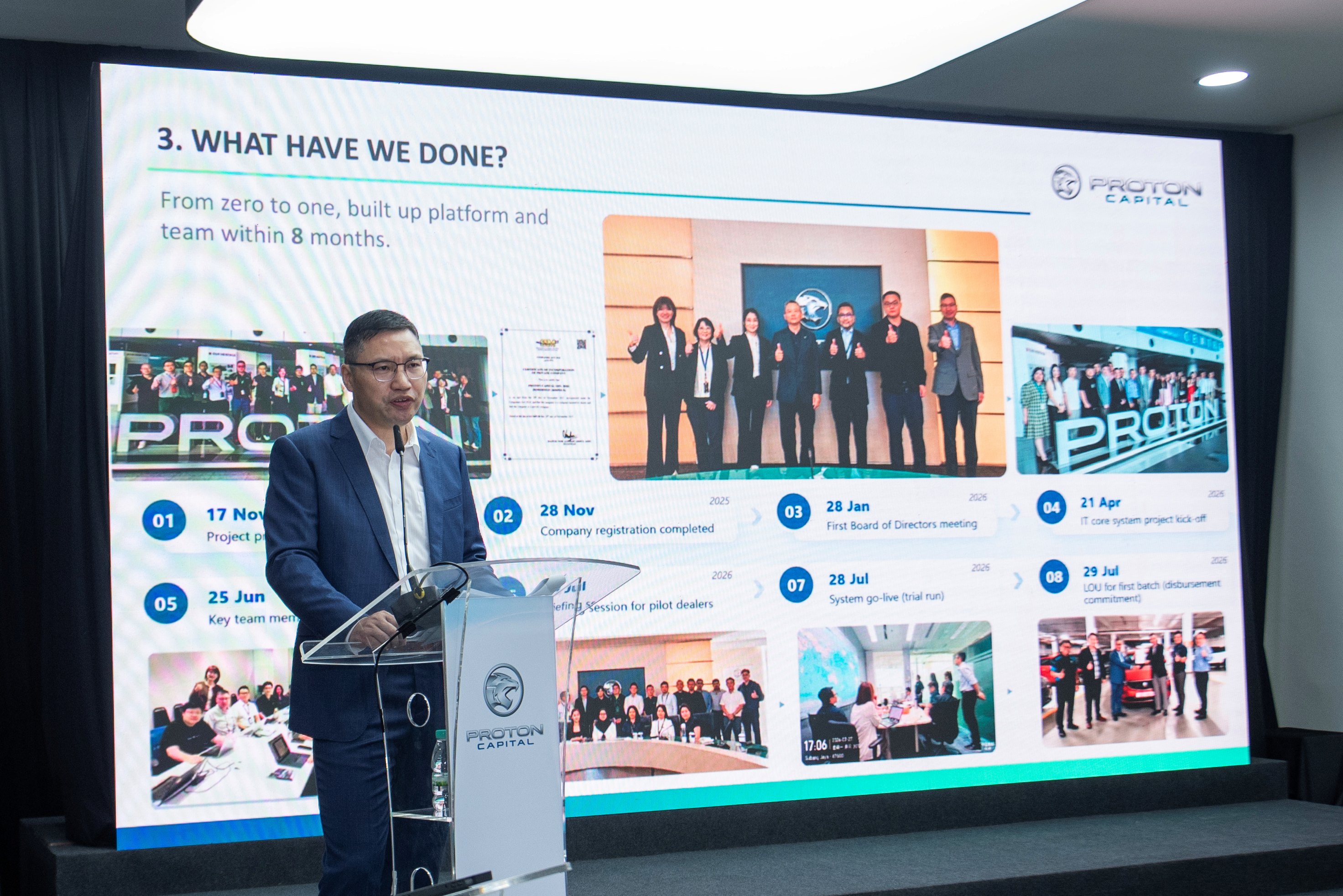 Pic 1 Mr. Song Tao With His Speech Presentation At The Launch Of Proton Capital